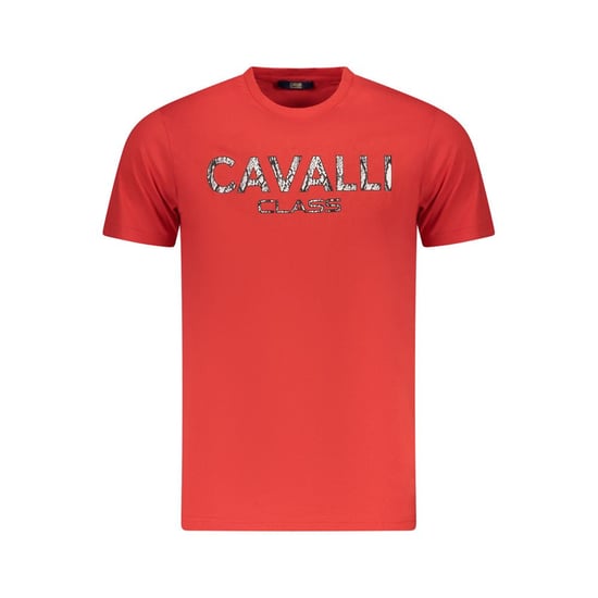 Camiseta de Algodón Roja para Hombre Cavalli Class - Image 1