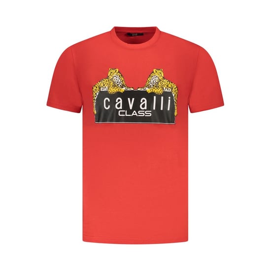 Camiseta de Hombre Cavalli Class Rosso de algodón - Image 1