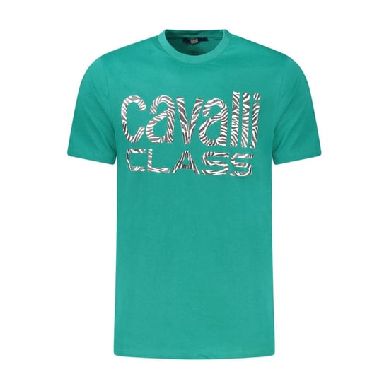 Camiseta de Algodón Verde para Hombre Cavalli Class - Image 1