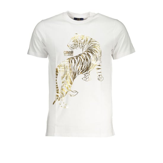 Camiseta de Hombre Cavalli Class Bianco de Algodón - Image 1