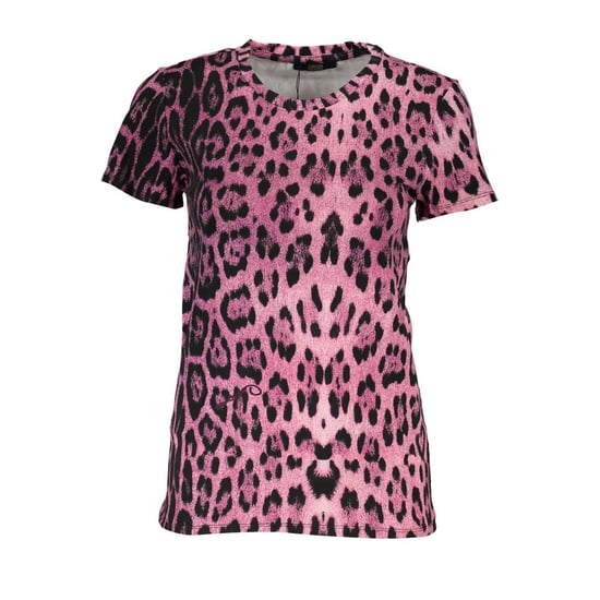 Camiseta de algodón rosa para mujer Cavalli Class - Image 1