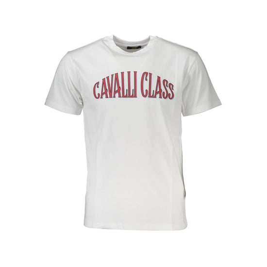 Camiseta de Hombre de Algodón Blanco Cavalli Class - Image 1