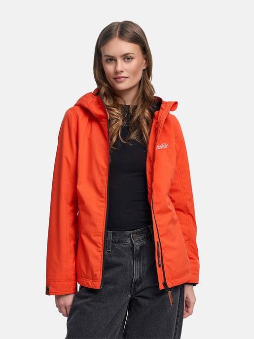 Marikoo chaqueta de entretiempo mujer – Brombeere ligera con capucha - Image 6