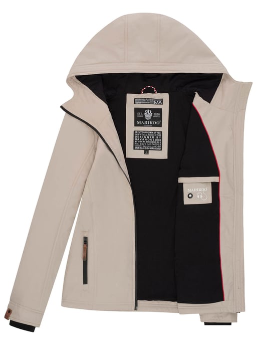 Marikoo chaqueta de entretiempo mujer – Brombeere ligera con capucha - Image 5