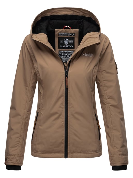 Marikoo chaqueta de entretiempo mujer – Brombeere ligera con capucha - Image 1