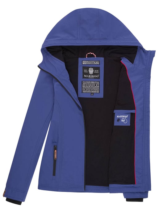 Marikoo chaqueta de entretiempo mujer – Brombeere ligera con capucha - Image 5