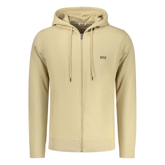 Sudadera con capucha para hombre de algodón beige Rifle - Image 1