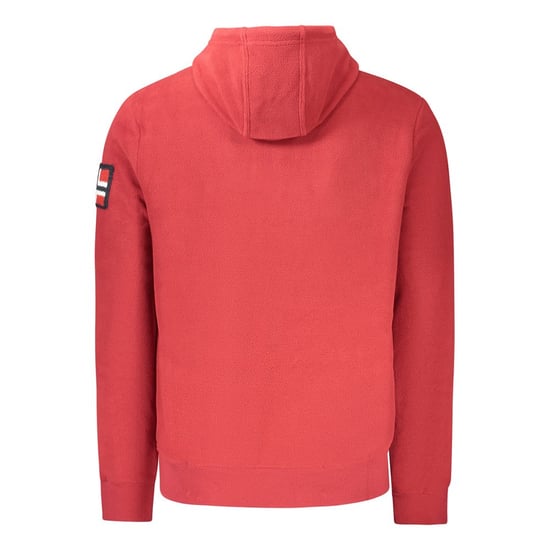 Sudadera con capucha para hombres de poliéster rojo Noruega 1963 - Image 2