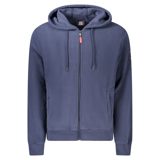 Sudadera con capucha para hombres en poliéster azul Noruega 1963 - Image 1