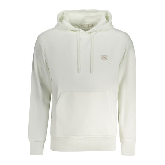 Sudadera con capucha de algodón blanco para hombre Calvin Klein - Image 1