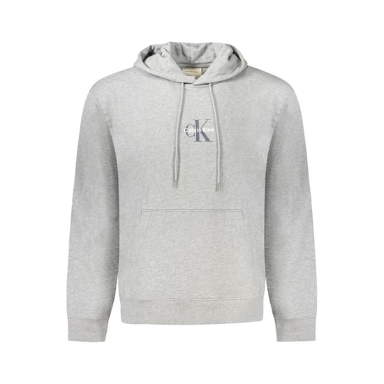 Sudadera con capucha de algodón gris para hombre de Calvin Klein - Image 1
