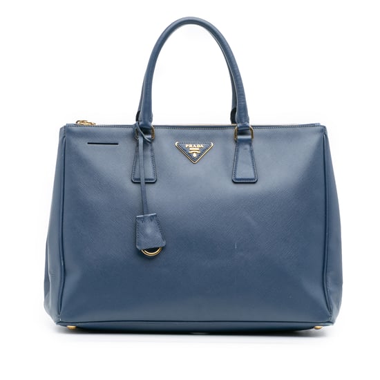 Tote Doble con Cierre de Saffiano Lux Galleria Grande de Segunda Mano - Image 1