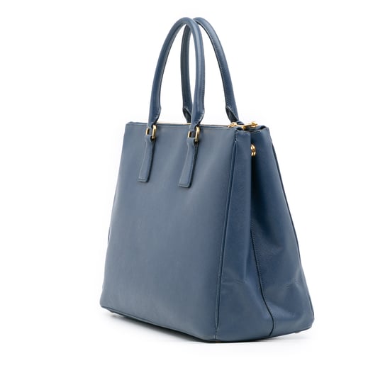 Tote Doble con Cierre de Saffiano Lux Galleria Grande de Segunda Mano - Image 2