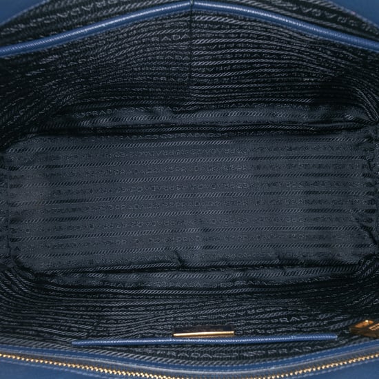 Tote Doble con Cierre de Saffiano Lux Galleria Grande de Segunda Mano - Image 4