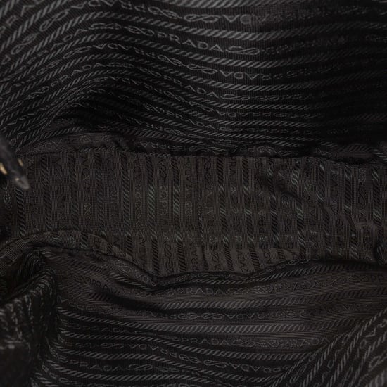 Bolso de hombro de cuero y tessuto de segunda mano - Image 4