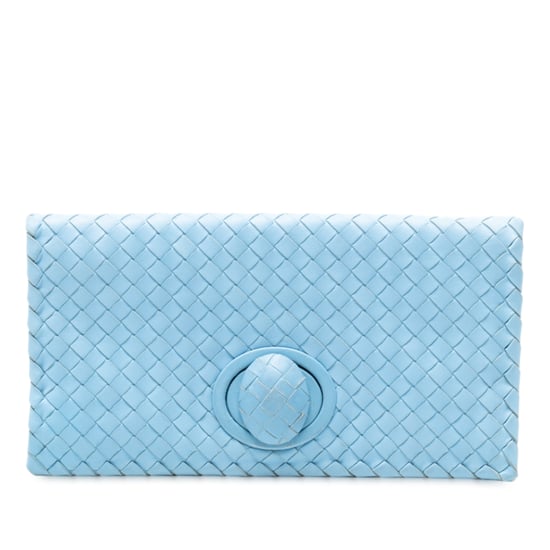Clutch de piel nappa intrecciato de segunda mano con cerradura de giro - Image 1