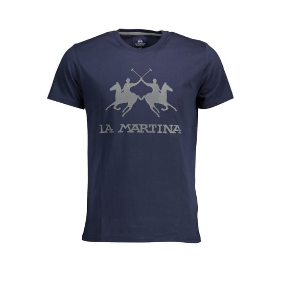La Martina Camiseta de Algodón de Cuello Redondo Chic en Azul - Image 1