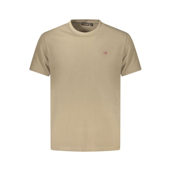 Camiseta de Hombre de Algodón Marrone de Napapijri - Image 1
