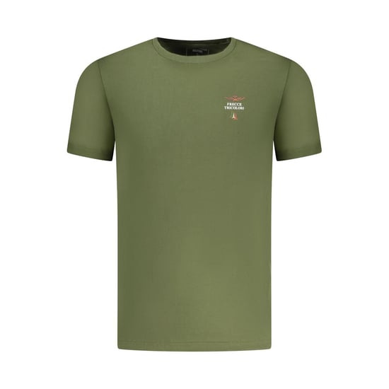 Camiseta de algodón verde para hombre Aeronautica Militare - Image 1