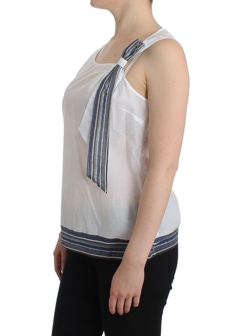 Top de algodón sin mangas con detalle de moño - Image 3
