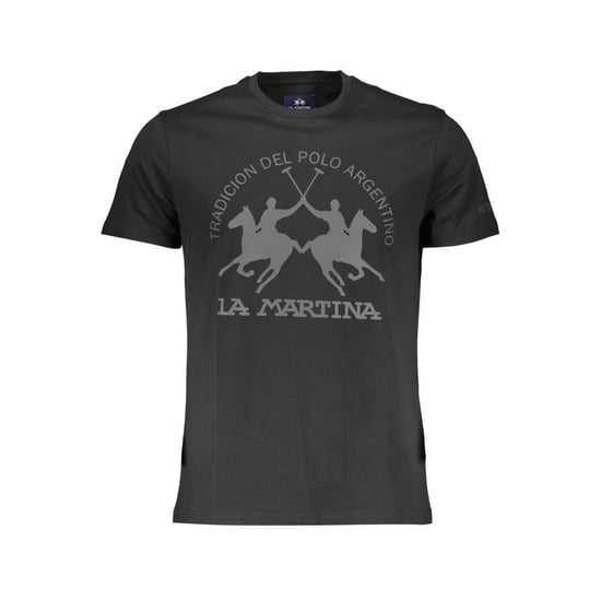 La Martina Camiseta de Algodón Negra para Hombre - Image 1