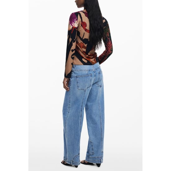 Desigual Marrone Viscosa Camiseta para Mujer - Image 2