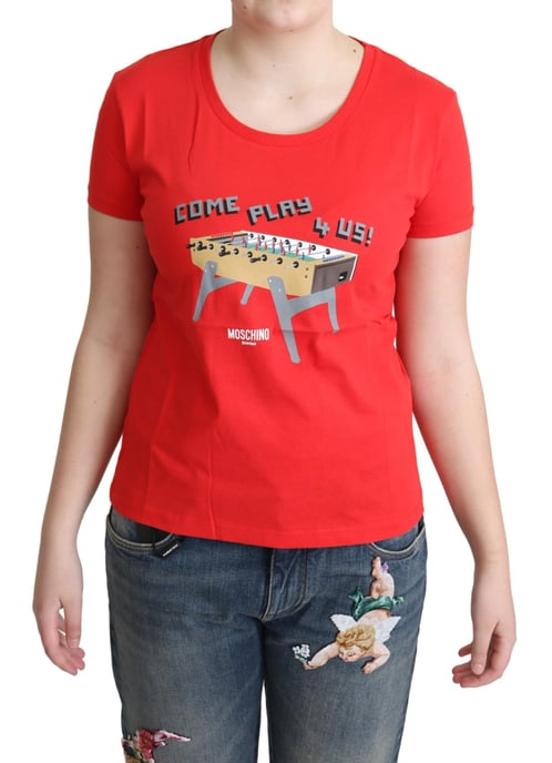 Moschino Tsh5061 Camiseta de Futbolín Roja - Image 1