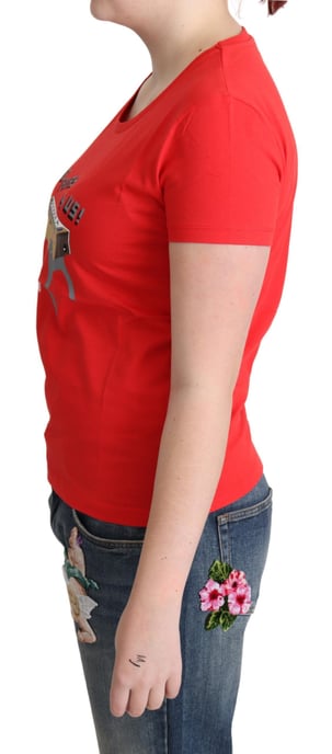 Moschino Tsh5061 Camiseta de Futbolín Roja - Image 3