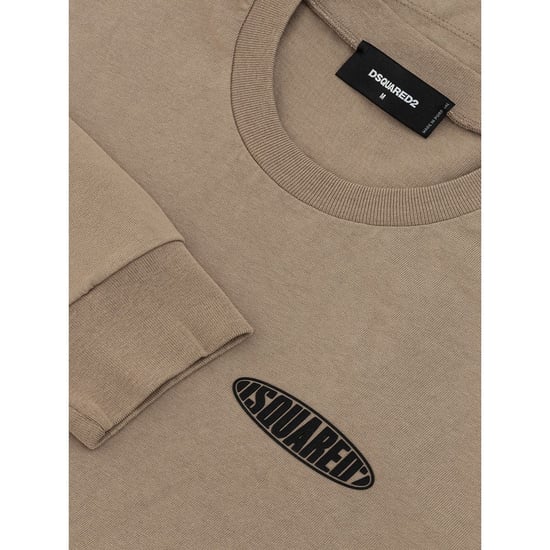 Camiseta de algodón beige Dsquared² - Image 4