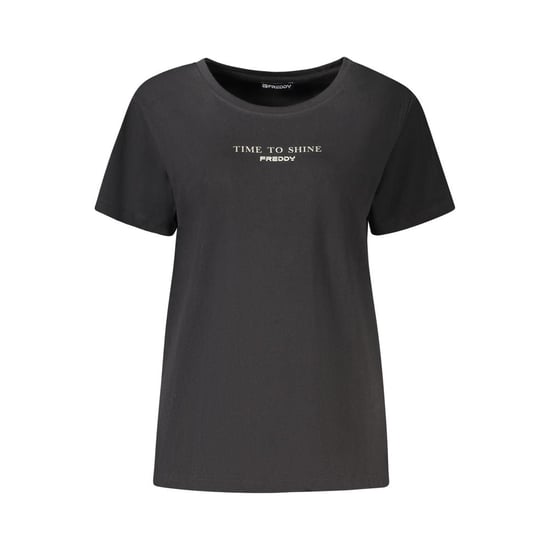 Camiseta de algodón negra para mujer Freddy - Image 1