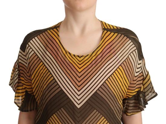 Blusa de Seda con Estampado de Chevron - Image 2