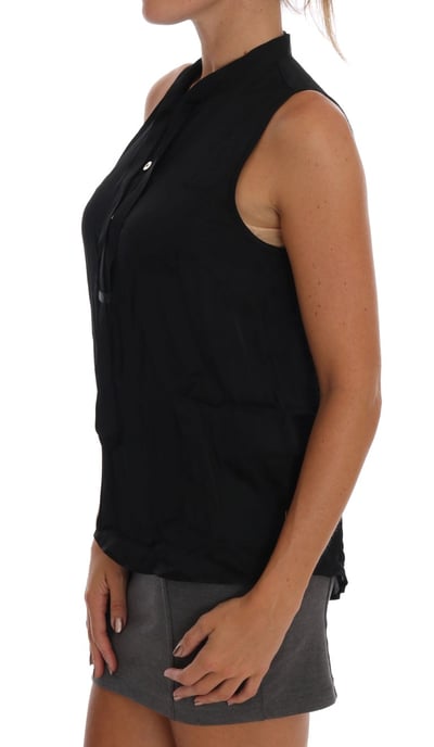 Blusa sin mangas con cuello mandarín - Image 3