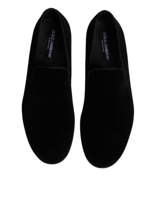 Mocasines Formales Dolce & Gabbana en Terciopelo Negro - Image 3