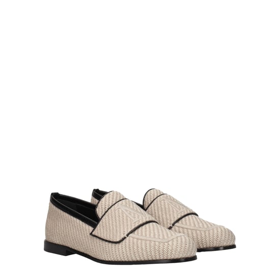 Mocasines Max Mara de Tela Beige sin Cordones - Image 2