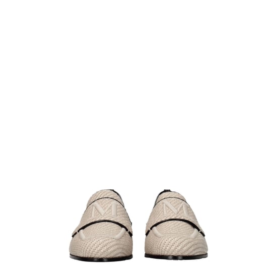 Mocasines Max Mara de Tela Beige sin Cordones - Image 3