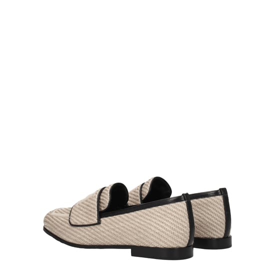 Mocasines Max Mara de Tela Beige sin Cordones - Image 4