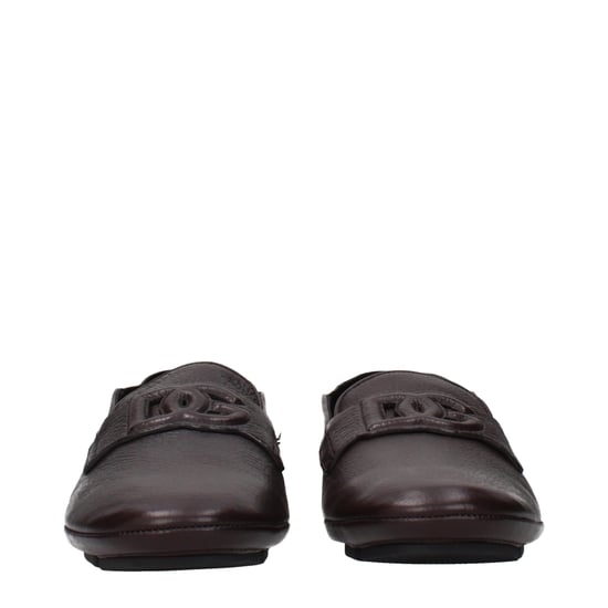 Mocasines de Cuero Marrón Dolce & Gabbana - Image 3