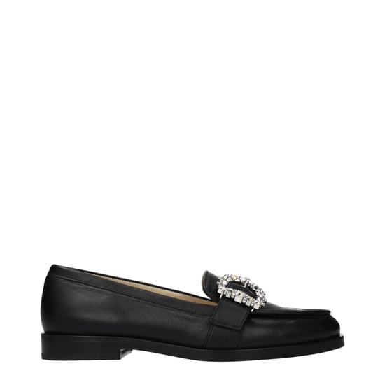 Mocasines Negros de Cuero Sin Cordones Jimmy Choo - Image 1
