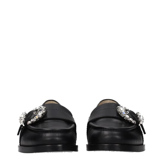 Mocasines Negros de Cuero Sin Cordones Jimmy Choo - Image 3