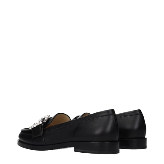 Mocasines Negros de Cuero Sin Cordones Jimmy Choo - Image 4