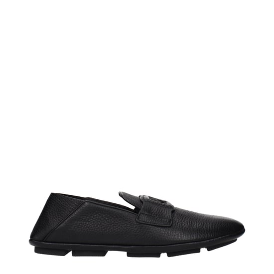 Mocasines Negros de Cuero Dolce & Gabbana - Image 1