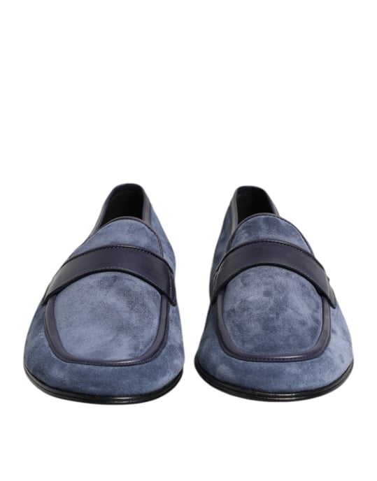 Mocasines de piel de ante azul Dolce & Gabbana - Image 2