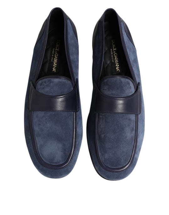 Mocasines de piel de ante azul Dolce & Gabbana - Image 3