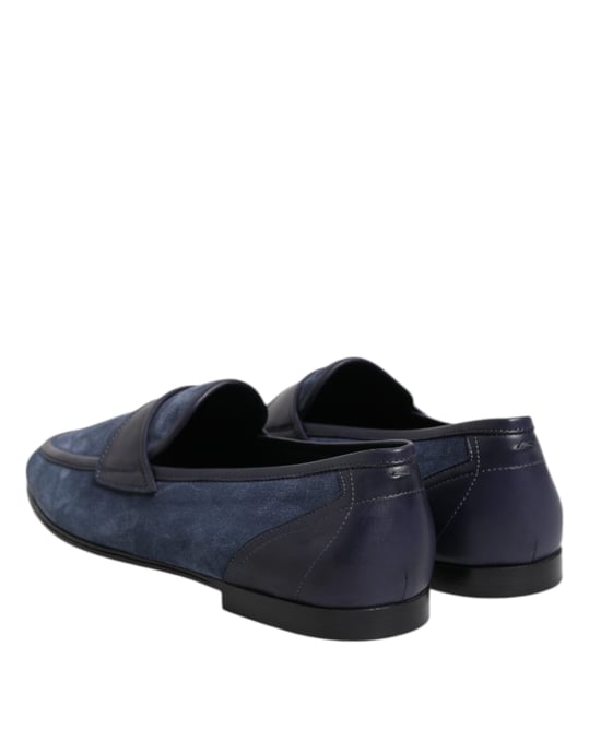 Mocasines de piel de ante azul Dolce & Gabbana - Image 5