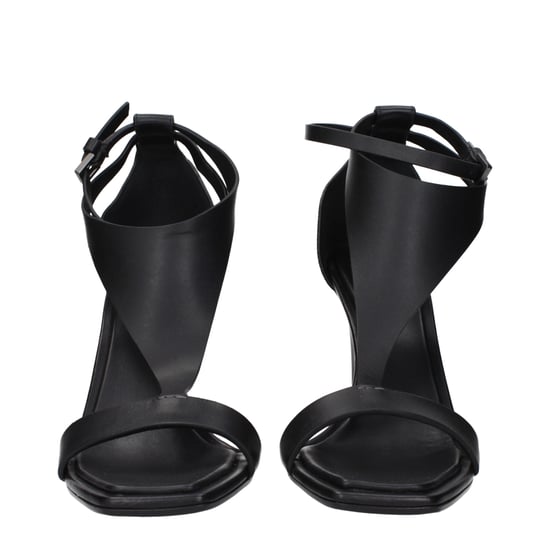Sandalias de tacón stiletto de cuero negro Max Mara - Image 3