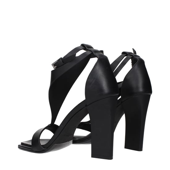 Sandalias de tacón stiletto de cuero negro Max Mara - Image 4