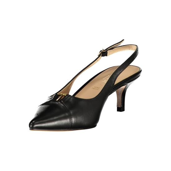 Sandalia de mujer de cuero negro Twinset - Image 3