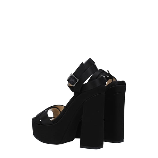 Sandalias de Plataforma de Satén Negro Jimmy Choo - Image 4