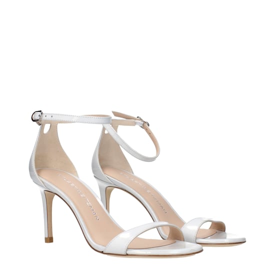 Sandalias de tacón stiletto de cuero blanco Stuart Weitzman - Image 2