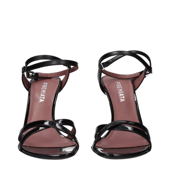 Sandalias de tacón stiletto de piel negra Premiata - Image 3
